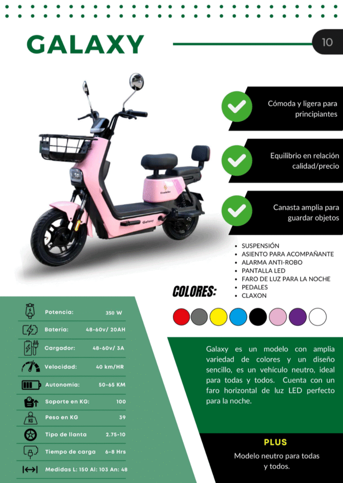 BICICLETA ELECTRICA GALAXY - Imagen 9