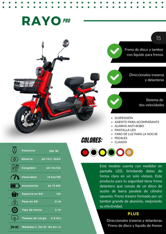 BICICLETA ELECTRICA RAYO PRO - Imagen 7