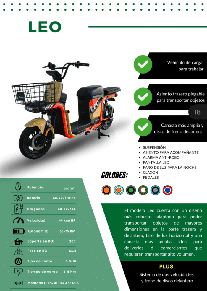 BICICLETA ELECTRICA LEO - Imagen 8