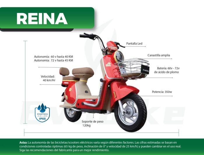 BICICLETA ELÉCTRICA REINA - Imagen 5